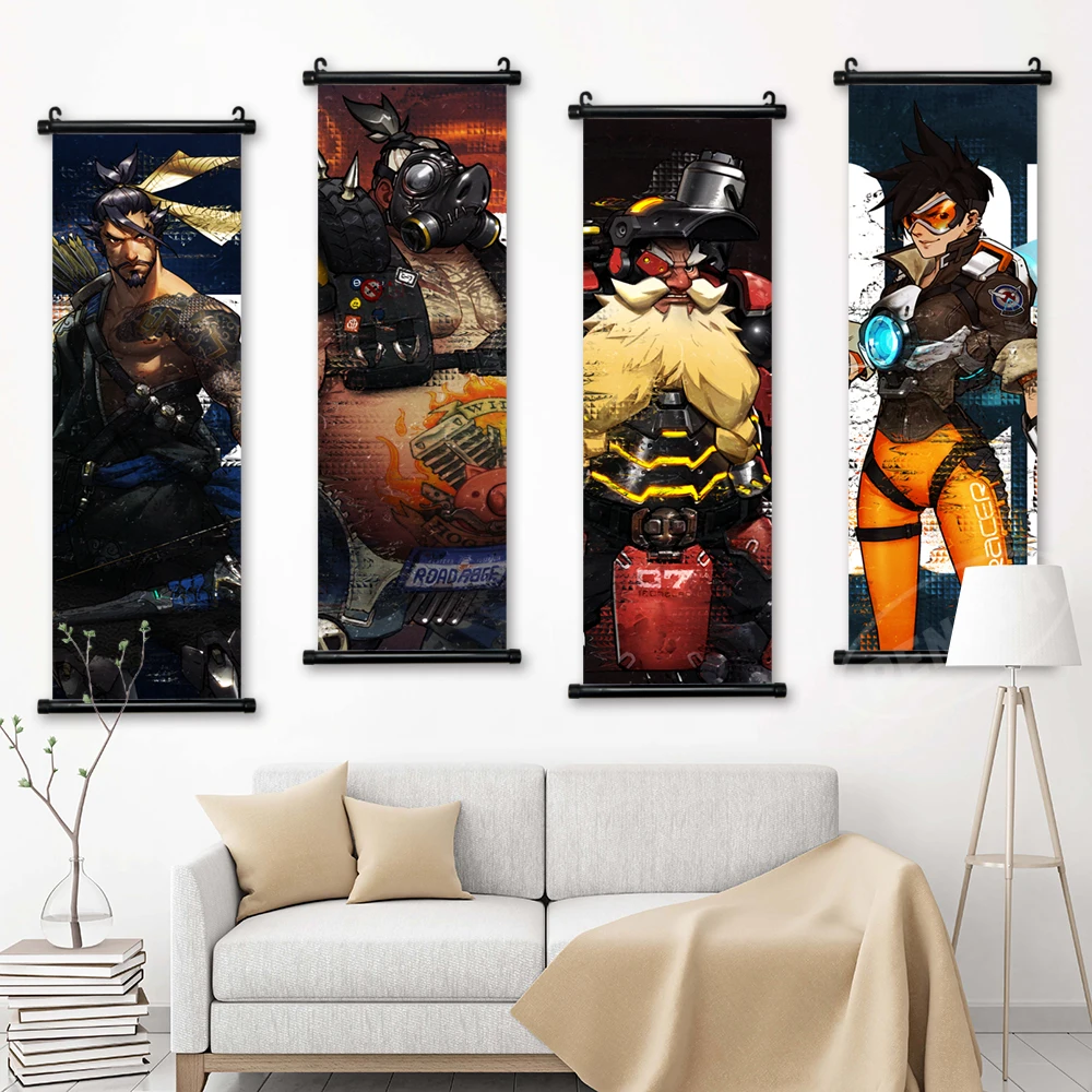 لوحات جدارية من القماش على شكل ساعة واحدة مُعلّقة على شكل ملفوفات على شكل ترادهوغ ، لوحات جدارية من قماش ونستون ، لوحات توربيورن ليندهولم مطبوعة ، ديكور منازل #2