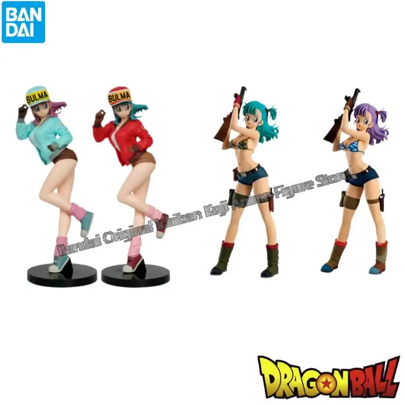 

In Stock Bandai Original Box Garage Kit Model Dragon Ball Bulma Anime Characters Collectible Original Action Figure Statue