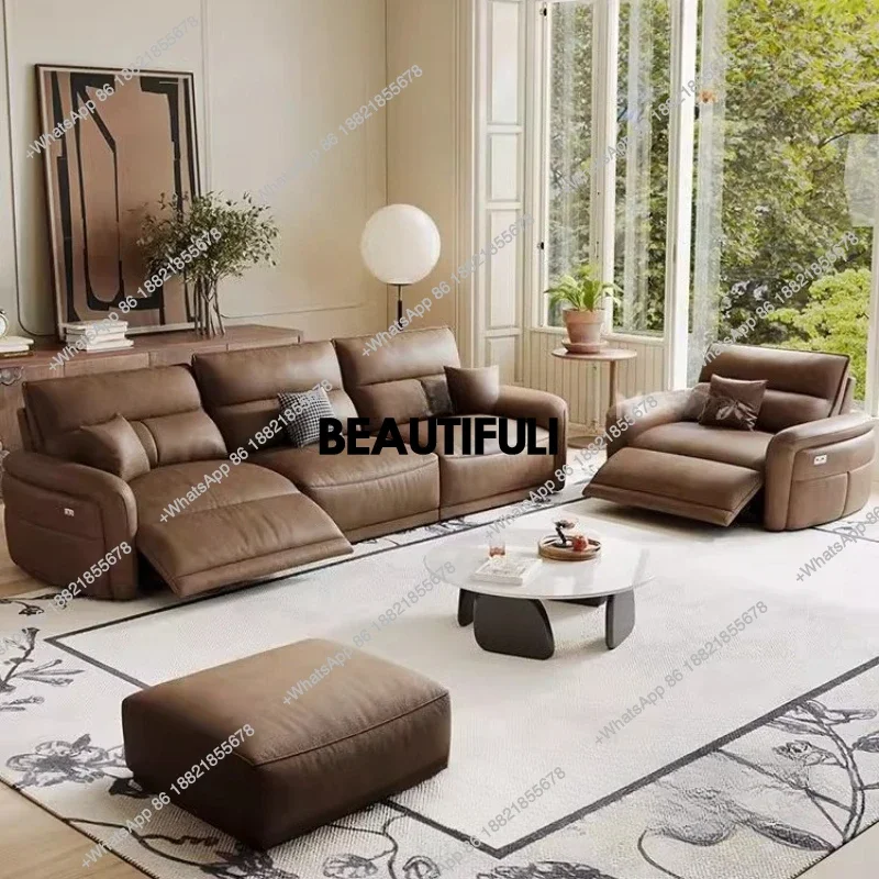 

H Full Size Loveseat Electric Sofa Waterproof Modern Luxury Lazy Sofa Living Room Love Seat Italian Divano Soggiorno Furniture