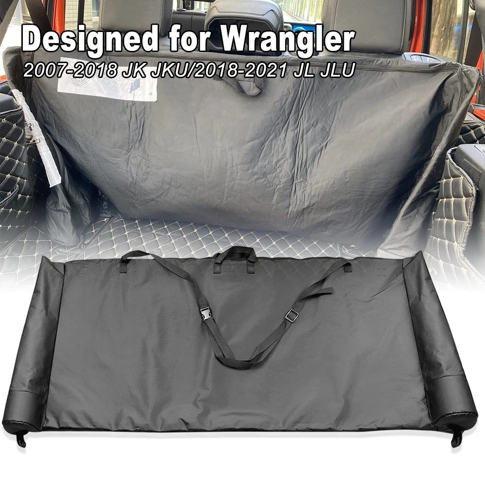 Soft Top Window Storage Bag for Jeep Wrangler 2009-2018 JK/JKU and 2018-2021 JL JLU 2-Door & 4-Door Sahara Freedom Rubicon