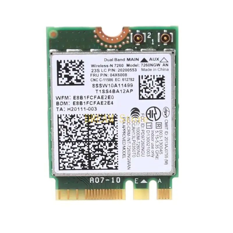 جيجابت إيثرنت Netwotk بطاقة واي فاي محول بطاقة لاسلكية 7260NGW AN forT440T440p أفضل بيع