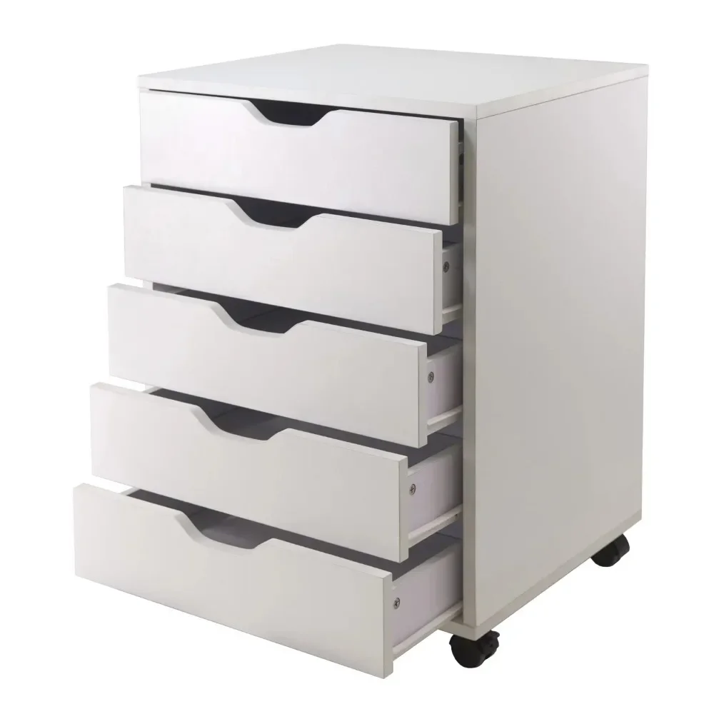 

Winsome Wood Halifax 5-Drawer Mobile Cabinet, White Finish