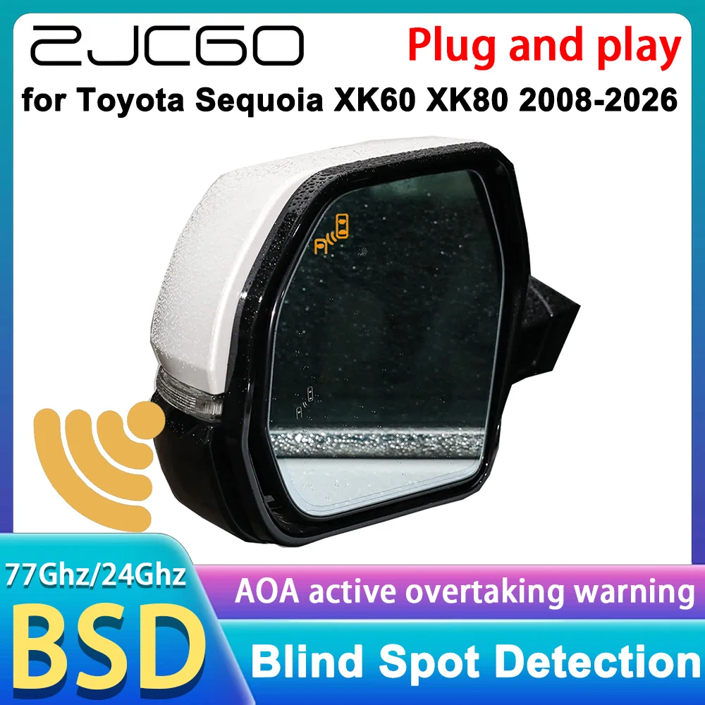 

for Toyota Sequoia XK60 XK80 2008-2026 Rear Cross Traffic Alert Blind Spot Monitor Assist Detection DSM RCTA System 77GHz Radar