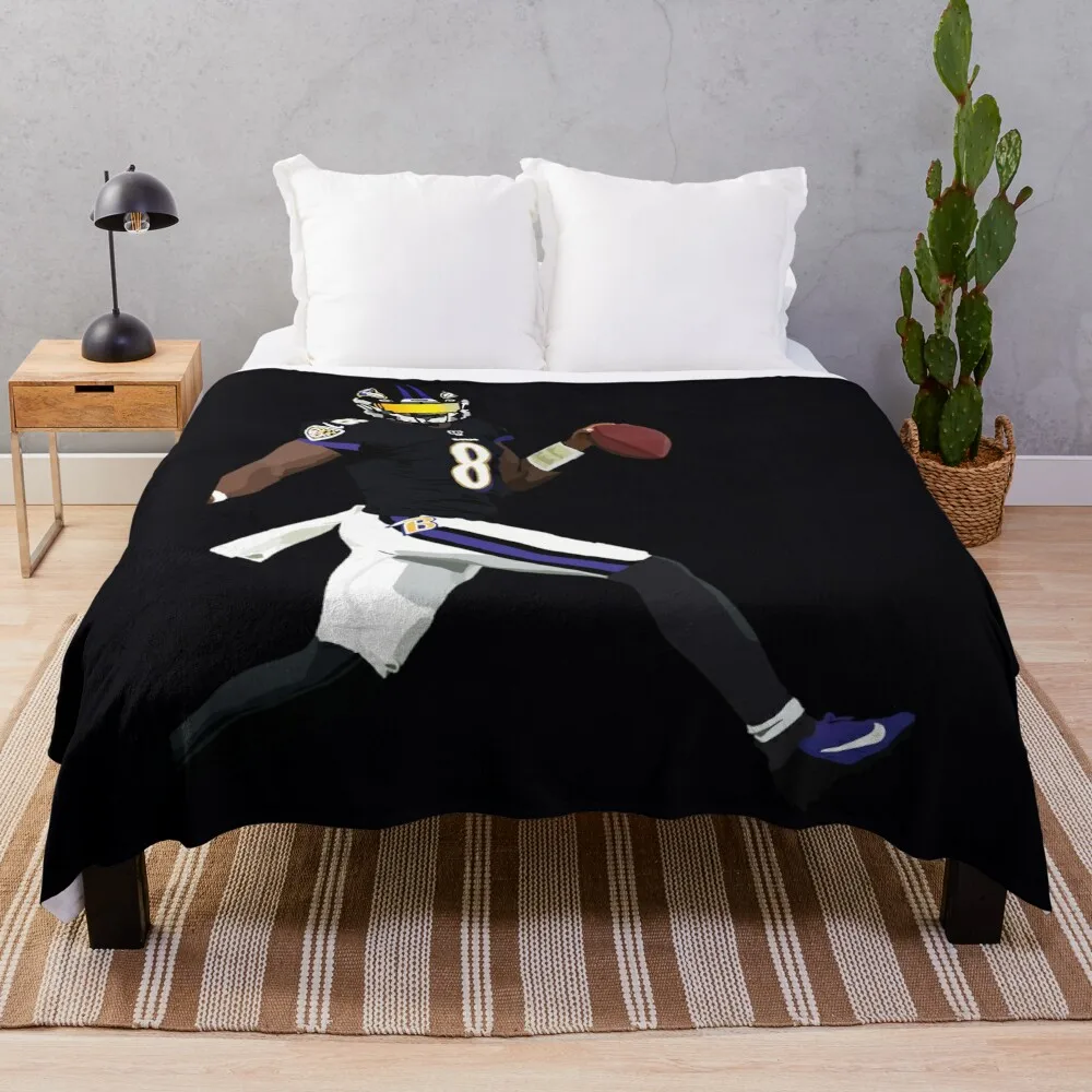 

Lamar Jackson \t \t Throw Blanket