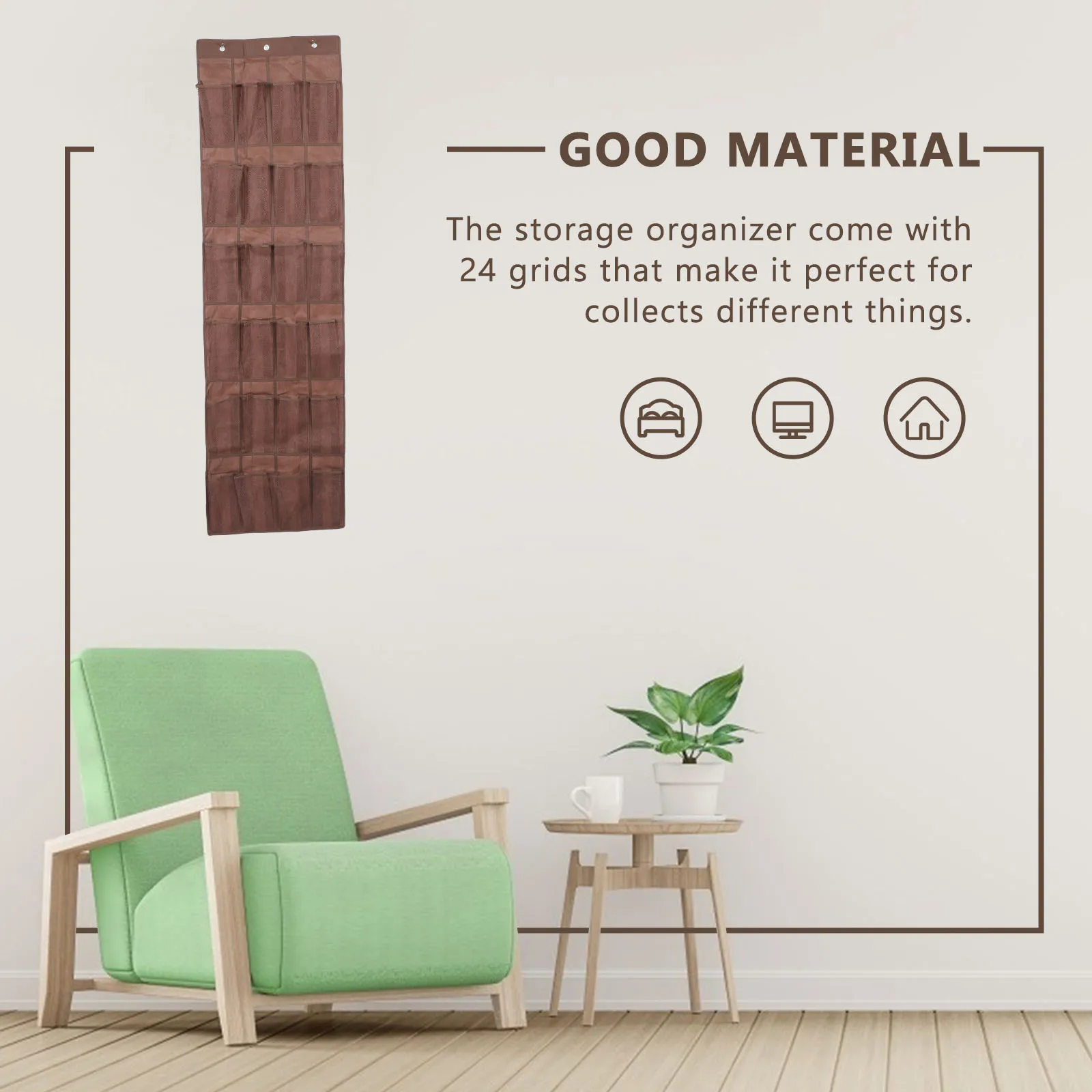 

1pcs 24 Grids Shoes Storage Bag Door Organizer Pouch Wear Resistant Home Closet Hanging Storage For Socks Clothes Daily