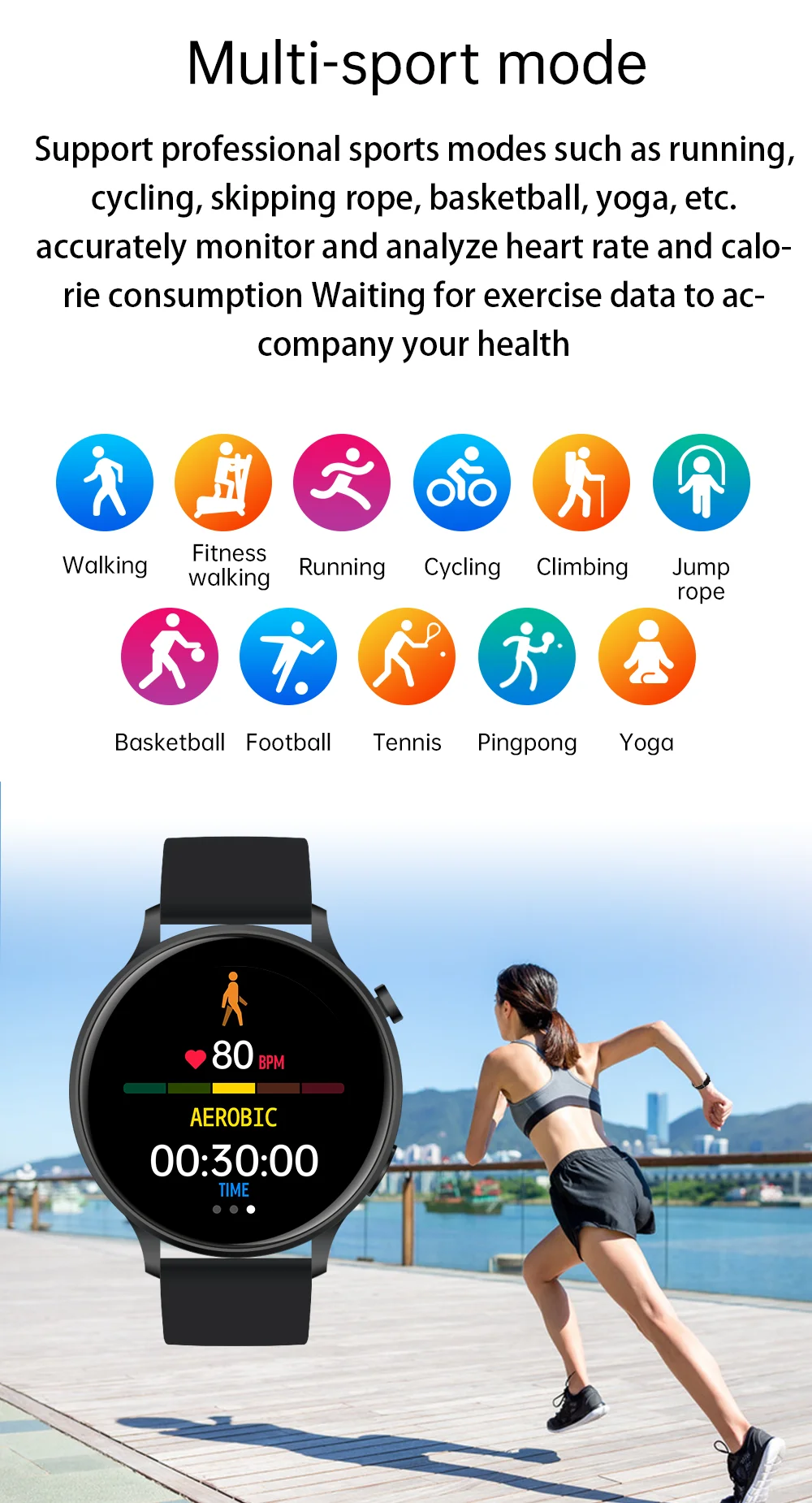 Smart Watch 2022 NEW Women Men Waterproof Smartwatch Bluetooth Calls Blood Oxygen Heart Rate Monitor Fitness Bracelet Sport