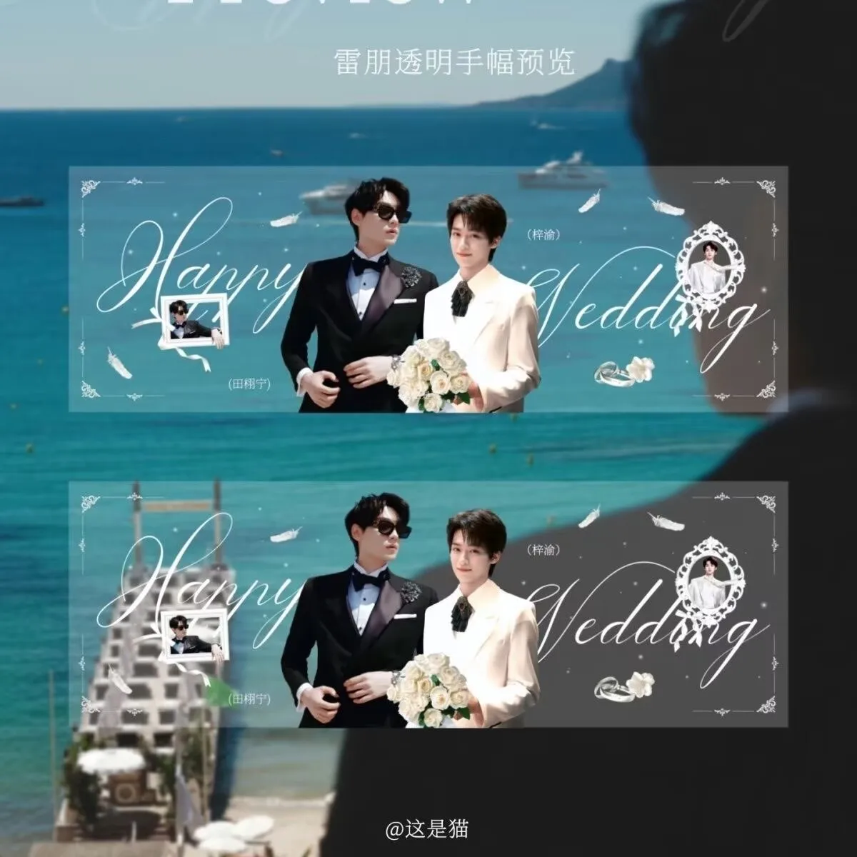 Ziyu TianXuning New product: Homemade LeiPeng, Double Series, High Beauty PVC Transparent Handbag, Fan Collection, Gift Giving