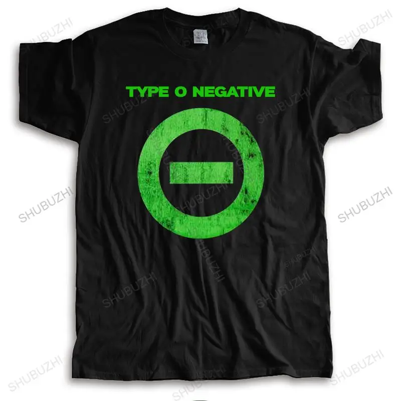 man cotton t shirt short sleeve Type O Negative Camisa Do Logotipo T Preto Todos Os Tamanhos  Algodão male vintage tee-shirt