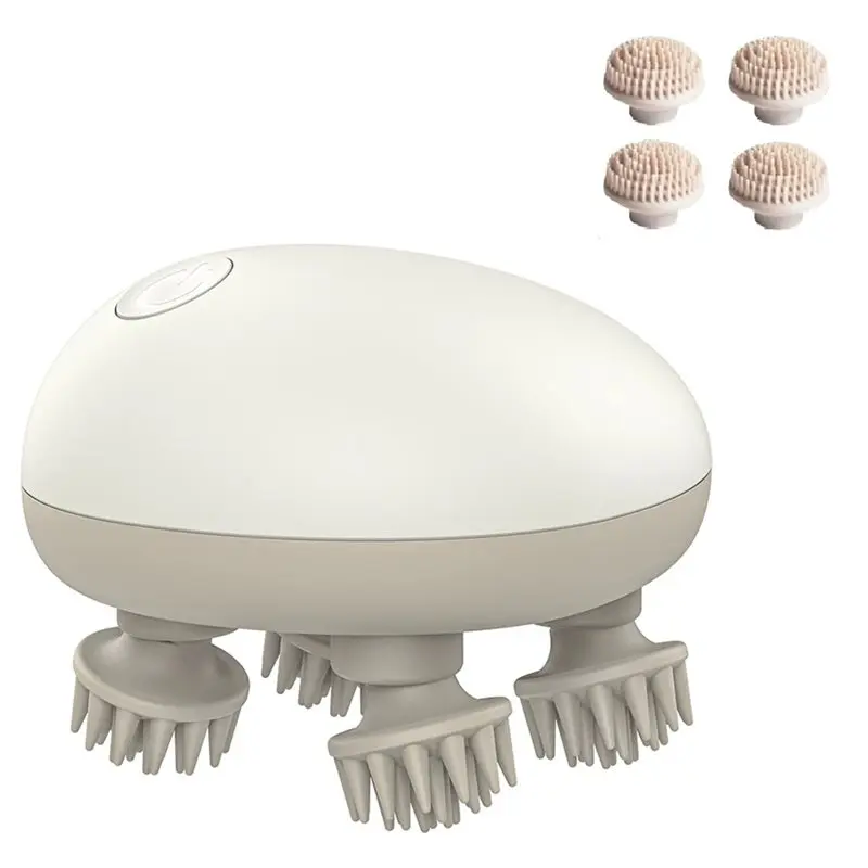 

【SELL FAST 】Portable Scalp Massager Electric, Waterproof Head Massage Tool Relax With 8 Massage Claws For Stress Relief