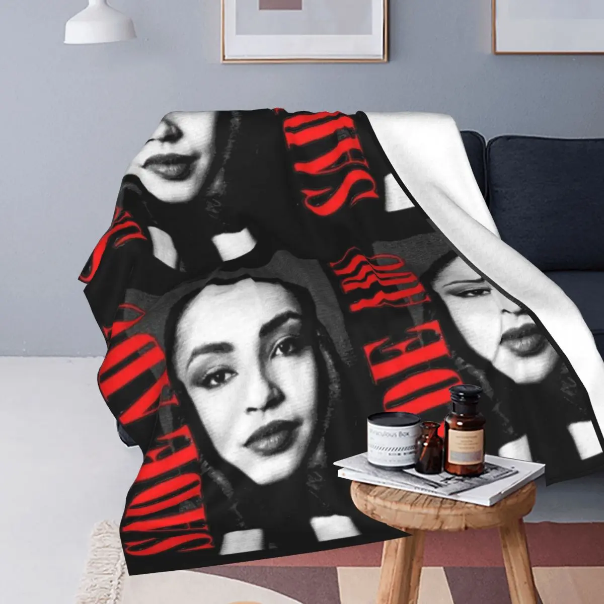 Music S-Sade Adu Vintage Velvet Throw Blanket Blankets for Bedding Couch Super Soft Quilt