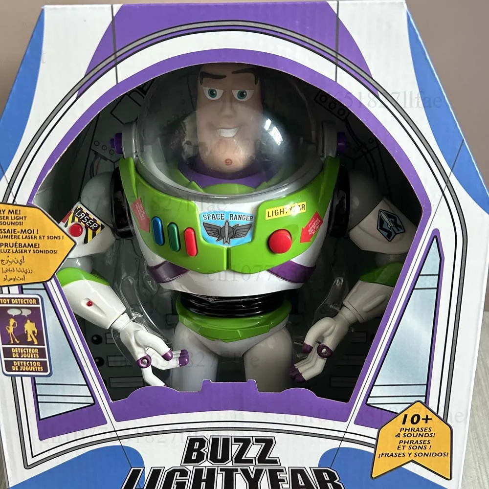 Story 3 4 Talking Buzz Action Figures Body Doll Model Toys Voice Doll Action Figures Model Toys Joint Movable Christmas Gift