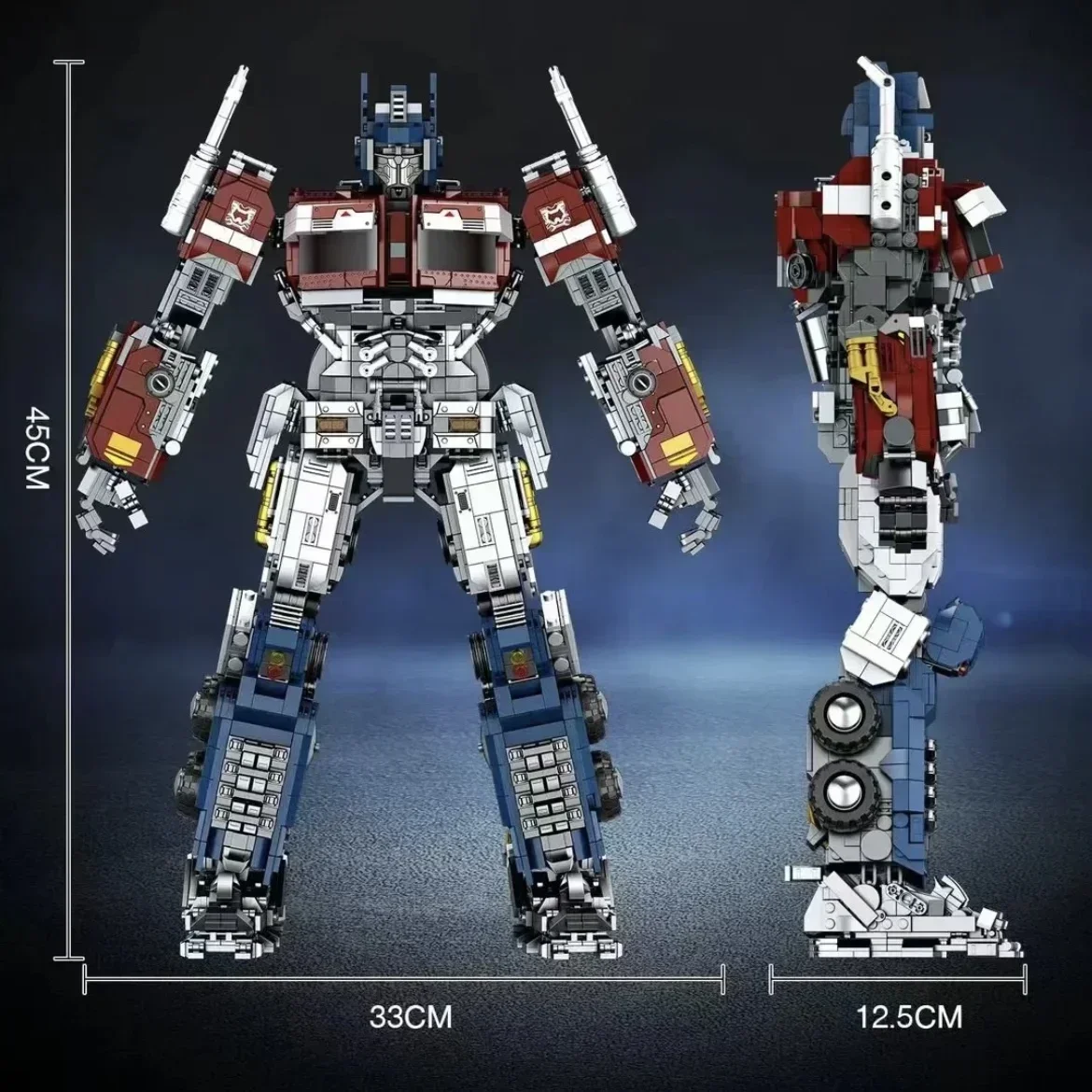 3000 Stück große Optimus grundierte Transformation Roboter Block Spielzeug LKW Transformation Roboter Spielzeug Film Bausteine Spielzeug Kinder