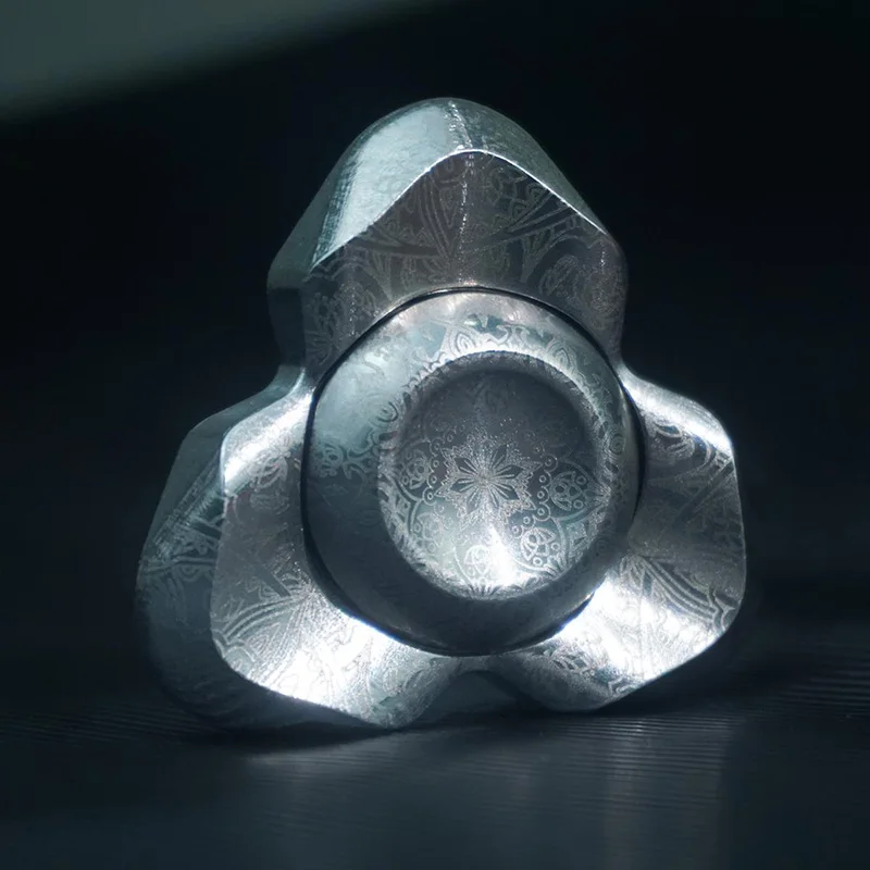 EDC Pauwenveer Fidget Speelgoed Roestvrij Staal Hand Spinner ADHD Tool Desktop Stress Verlichten en Ontspannen Fidget Spinner Speelgoed