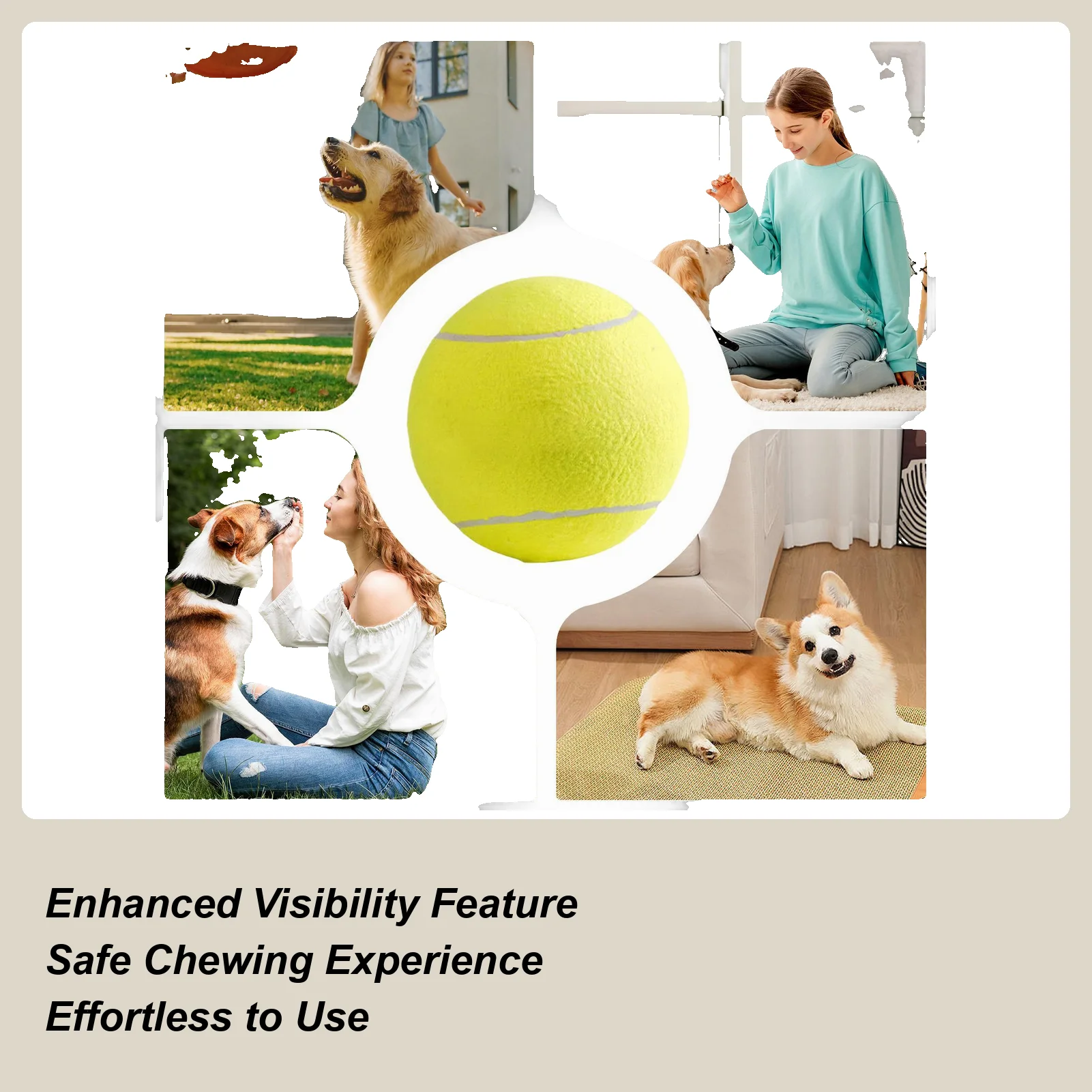 

Мячи для собак для агрессивного жевания, огромные товары для домашних животных, тренировочные шарики для жевания собак, для игры в помещении, для прогулок, тренировки щенков