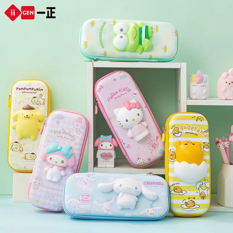 Genuine Sanrio Decompression Stationery Box Ins Large Capacity Pen Bag Decompression Children'S Stationery Bag Gift For Children