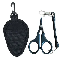 Alasicka 1Pcs Multifunctionele Vissen Schaar Draagbare Schaar Cut Pe Gevlochten Lijn Lokken Gereedschap Inbegrepen Lanyard Sluiting Visgerei