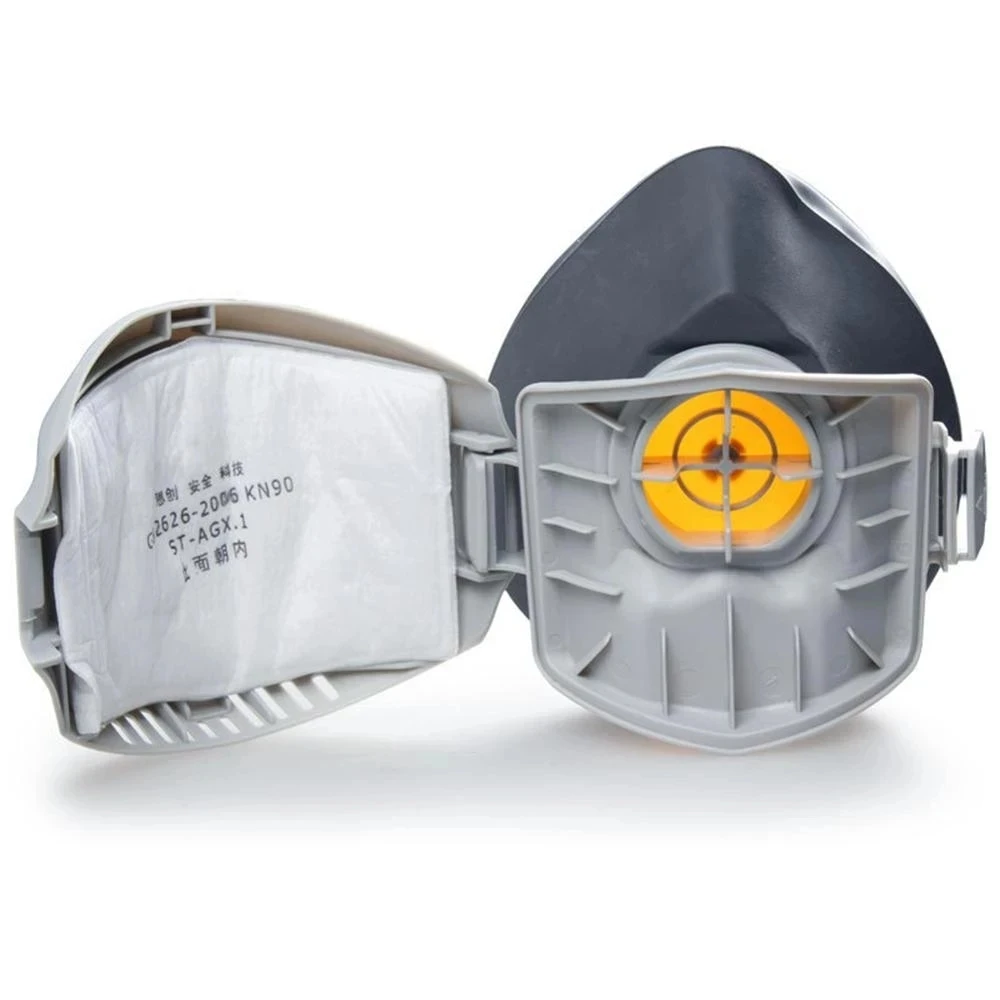 Dust proof half face mask with filter, cotton respirator, anti industrial building, fog, safety dust mask,