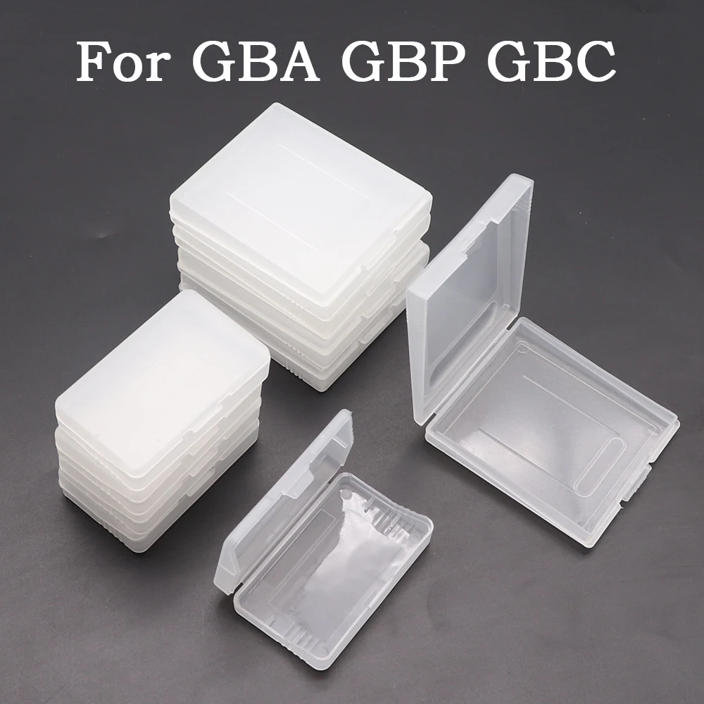 2–20 Stück Kunststoff-Spielkassetten-Kartenetui für GameBoy Color GBC GBA GBP Gaming-Karten, Anti-Staub-klare Schutzbox