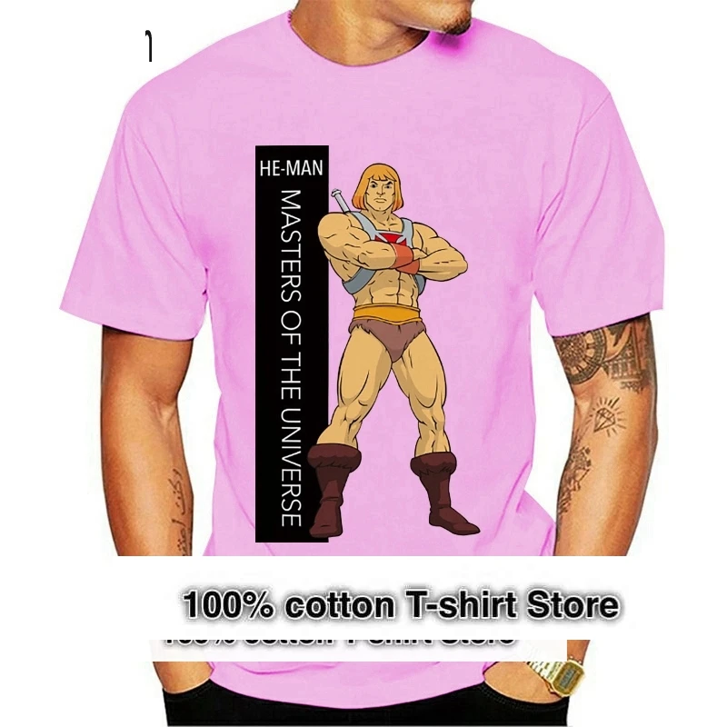 

Ностальгическая аниме-мультяшная футболка Heman, рок-скейт, унисекс, классическая футболка, дизайн, хип-хоп, повседневная футболка, крутая футболка, футболка большого размера