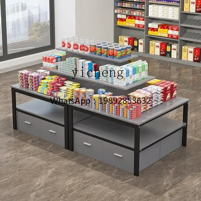 A-3   Supermarket Zhongdao Cabinet Cosmetics Shoes Stationery Shelf Maternal and Infant Store Stack Head Display Shelf