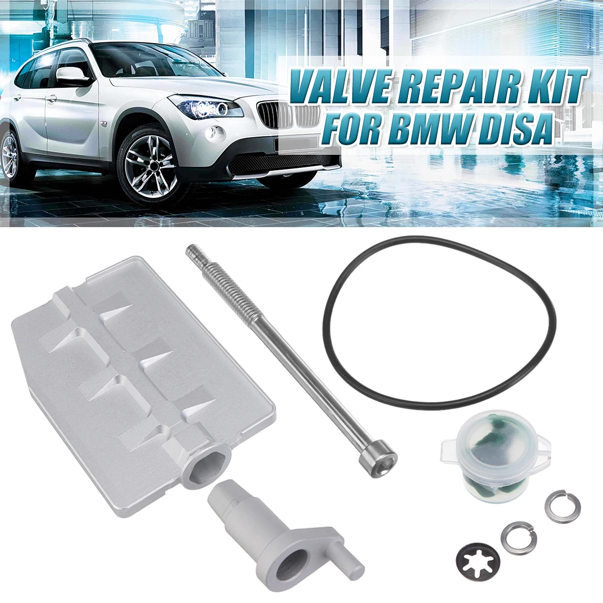 Aluminium Valve Repair Fix Kit Rebuild Manifold Valve Swirl Flap Repair Rattle Aluminium Fix Overhaul For BMW Disa M54 3.0 Itr