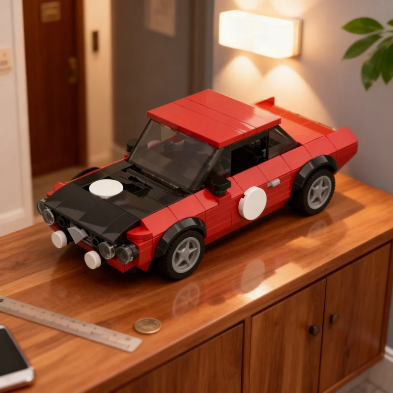 

334pcs MOC Lancia Fulvia Rally Car Tarmac Spec City Champions Model Building Blocks Architecture Toy Christmas Gifts Brick Kids