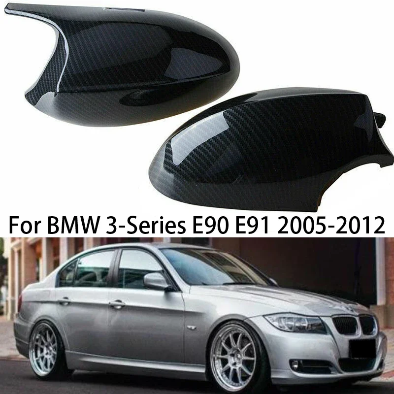 

For BMW 3 Series E90 E91 2005-2012 M Style Carbon Fiber Car Door Rearview Side mirror Replacement parts accessories