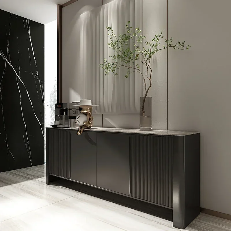 

Итальянский минималистичный шкаф на крыльце из цельного дерева, современный простой ветровой рок, настольный шкаф для гостиной, скандинавский декоративный чай c