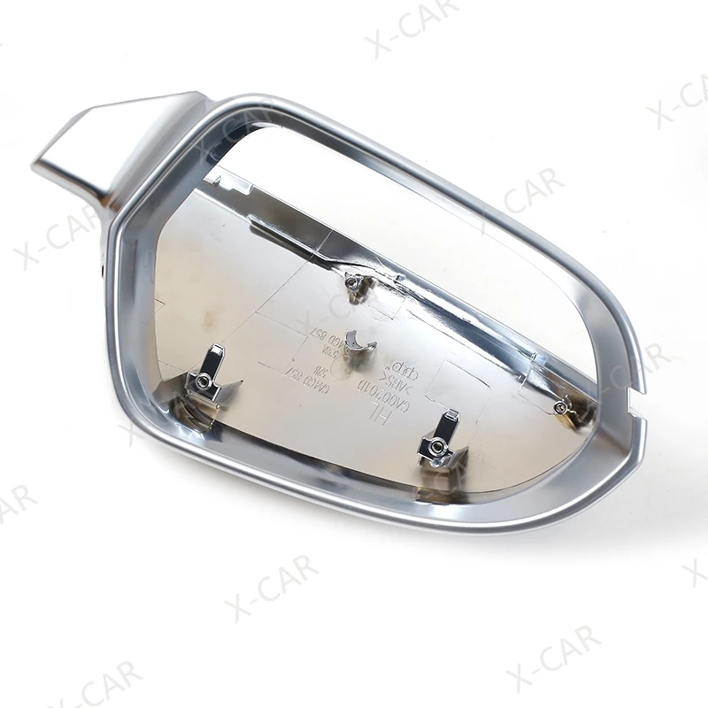 1Pair Matte Chrome Rearview Side Mirror Cover House Cap Lid For Audi A6 S6 C7 4G 2012 2013 2014 2015 2016 2017 2018