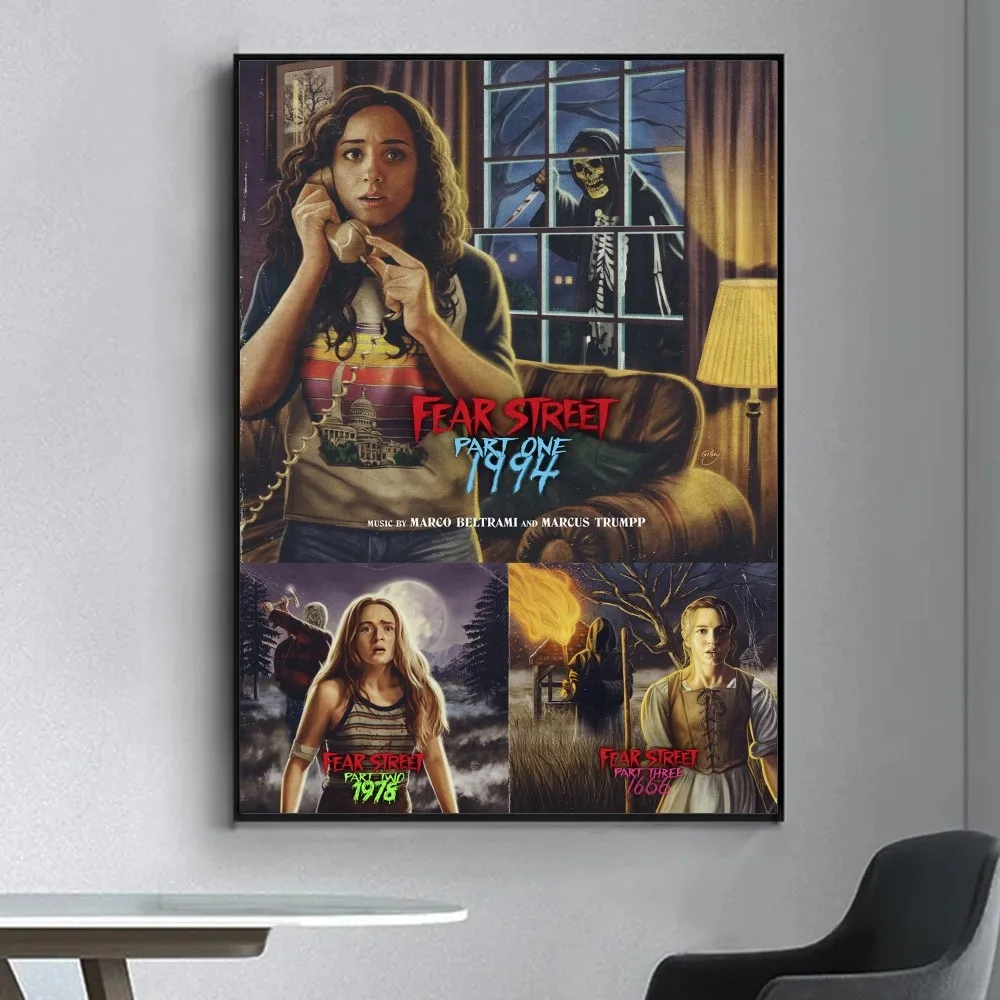 ملصق جزء شارع فاخر ، ملصق حائط لغرفة المعيشة ، بار ، لوحة زخرفية عتيقة ، الخوف #2