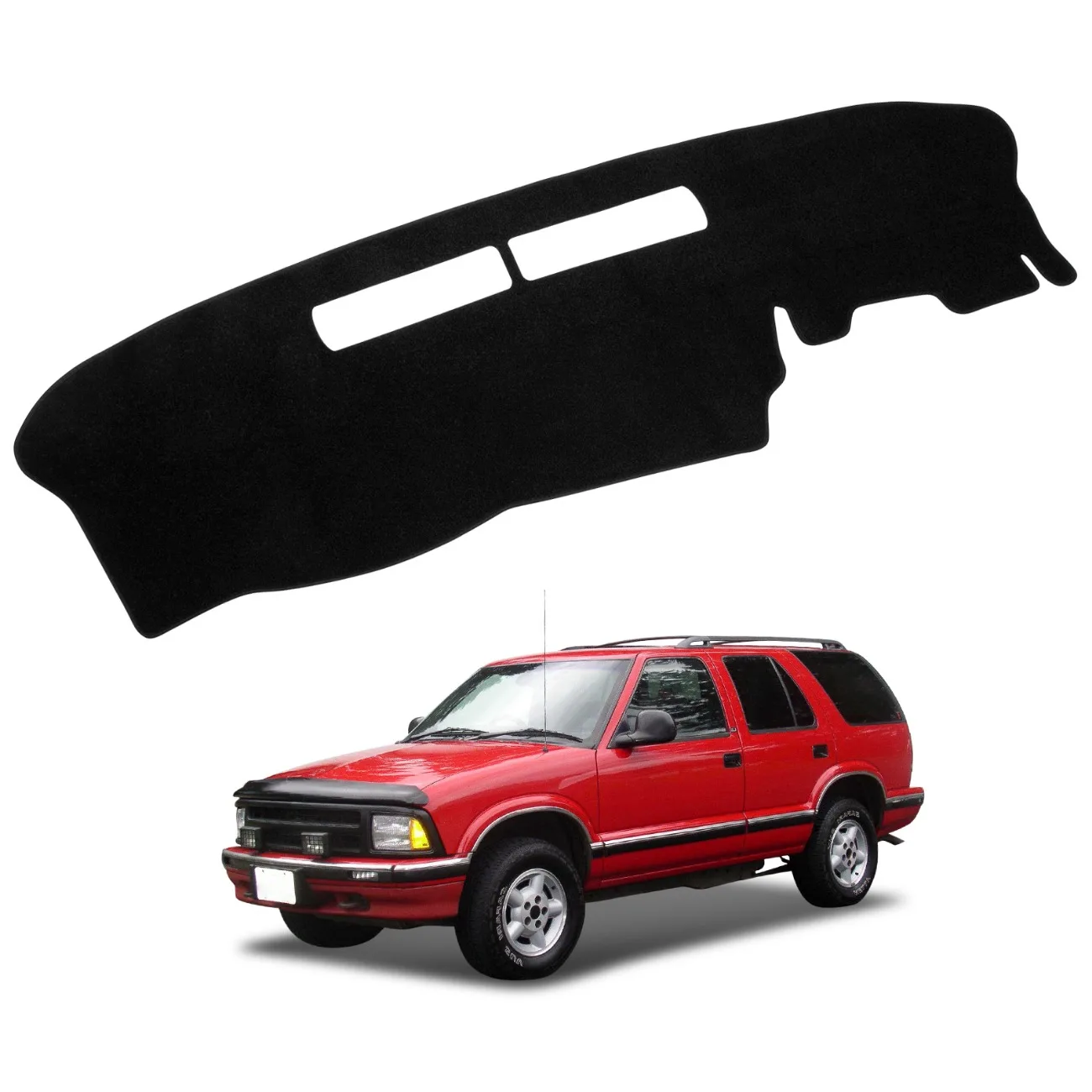 Tapete Protetor de Painel para Chevrolet Chevy S10 Blazer, GMC Jimmy Sonoma 1994-1997 e Olds Oldsmobile Bravada 1996 1997 - Interior