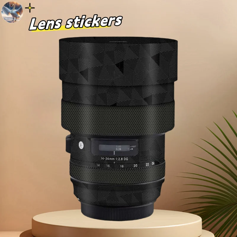 Stiker lensa untuk Sigma 14-24f2. 8, film pelindung tahan aus potong presisi, kulit DIY