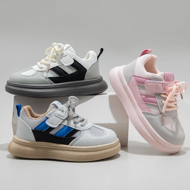 Children's Board Shoes Boys Sneakers 3-18 Years Old Black Boys Girls Single Shoes Four Seasons Non-slip Kids De Training Shoes
