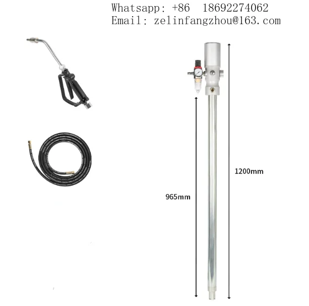 Cavitt Type A Pneumatic Engine Oil Pump Gear Pump Plunger Pump 5m Hose Engine Oil Gun Workshop Transfer Heavy Duty Pro