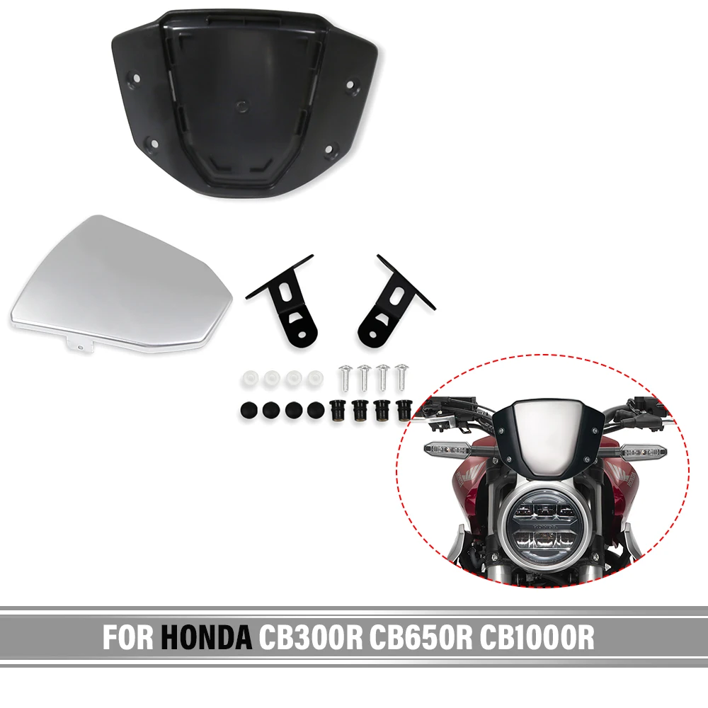 

For Honda CB300R CB650R CB1000R Motorcycle Windshield WindScreen Meter Visor Front Screen Wind Deflector Modified