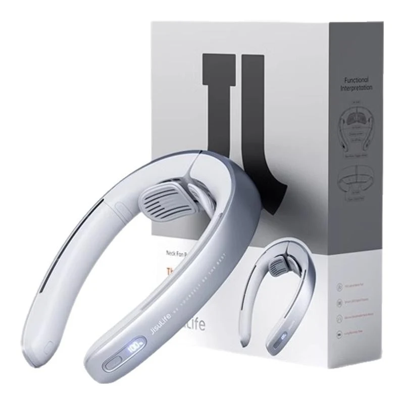 

JisuPor1Portable neck-mounted fanusbRechargeable Bladeless Turbo Neck Cooler for Lazy People, Wearable and Adjustable