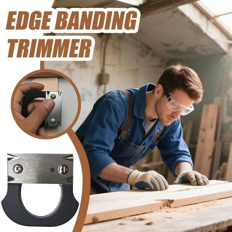 

Edge Banding Trimmer Tool Edge Banding Cutter Deburring Tool Stainless Steel Precision Handheld Corner Planer For Veneer