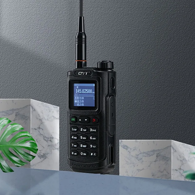 QYT KT-9R Walkie Talkie de alta potencia Frecuencia automática Correspondencia Tipo-C Receptura de radio AM portátil