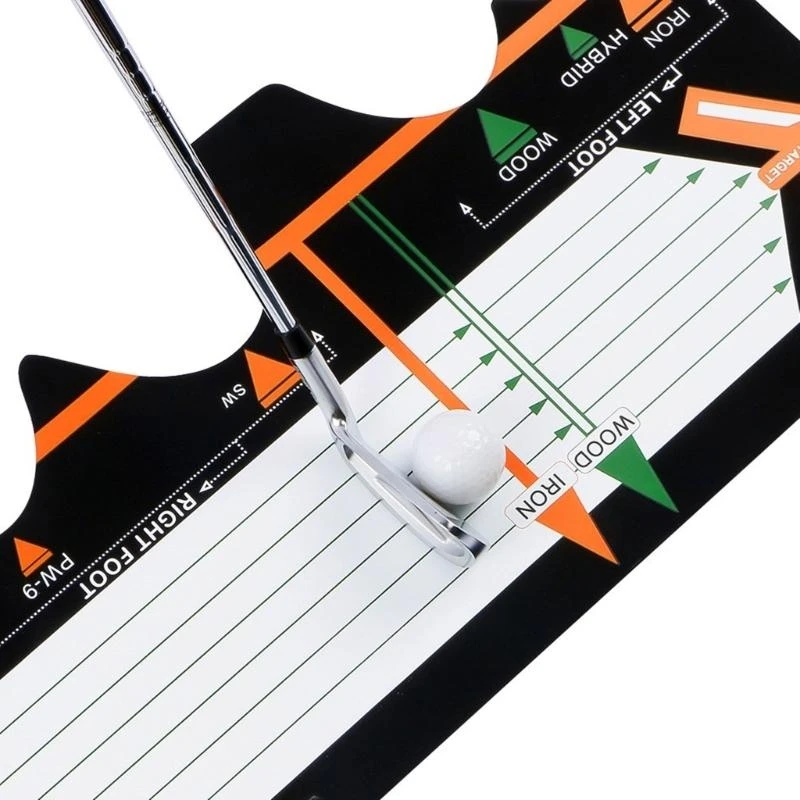 Golf Practice Swing Mat Postures Assistance Golf Swing Stand Mats Golf Training Mat for Beginners Training Accessory