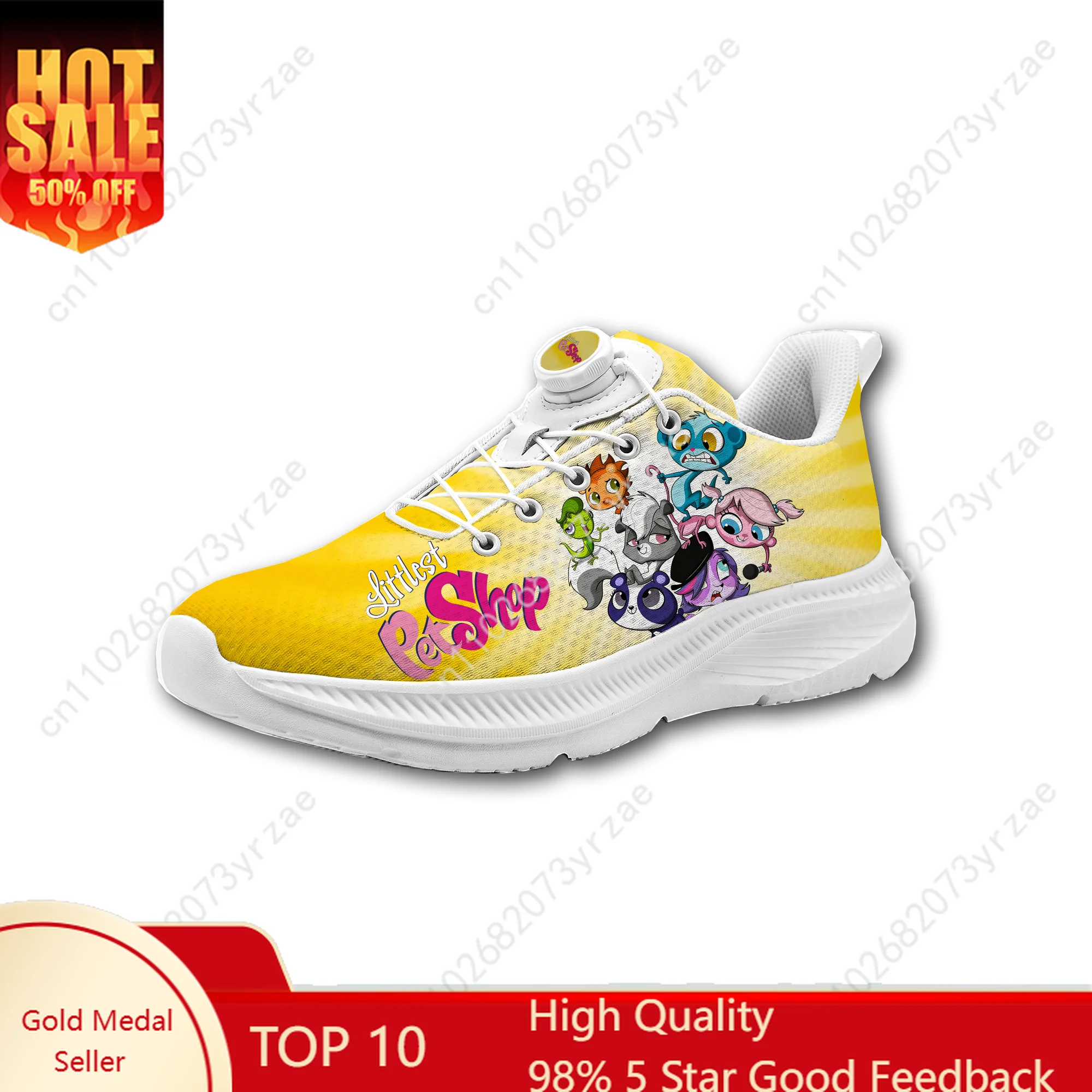 

Littlest Pet Shop Sneakers Mens Womens Sports Shoe Laceless Rotating Button Walking Shoes Fashion Lightweight Custom Sneaker