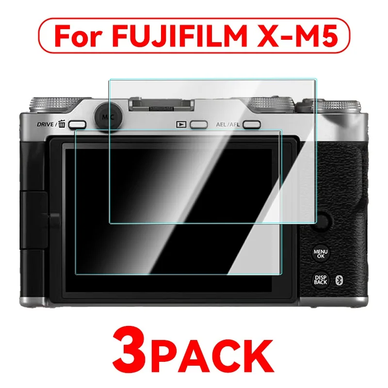 3/1PACK Camera Screen Protector Tempered Film for FUJIFILM X-M5 Screen Protective Film Anti-scratch Protector for FUJIFILM X-M5