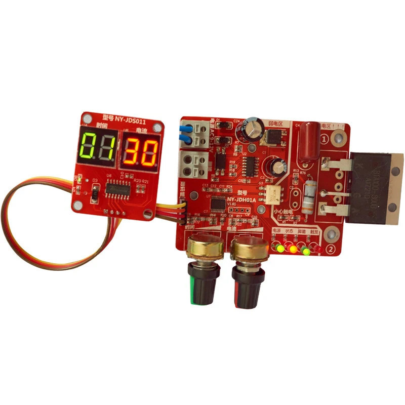 

40A/100A Spot Welding Machine Control Board Welder Controller Module Adjustable Time Current For Resistance Welding -40/100A