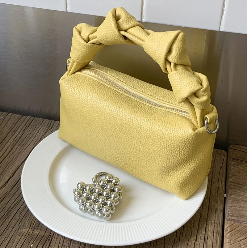 

Women's Crossbody Bag Versatile Luxury Light weight Casual Pure Color Handbag New Summer Soft Leather Pillow Bag