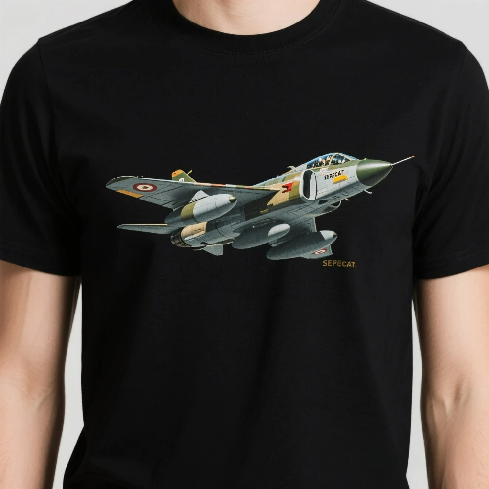 

Sepecat Jaguar Ground Attack Aircraft T-Shirt 100% Cotton O-Neck Summer Short Sleeve Casual Mens T-shirt Size S-3XL