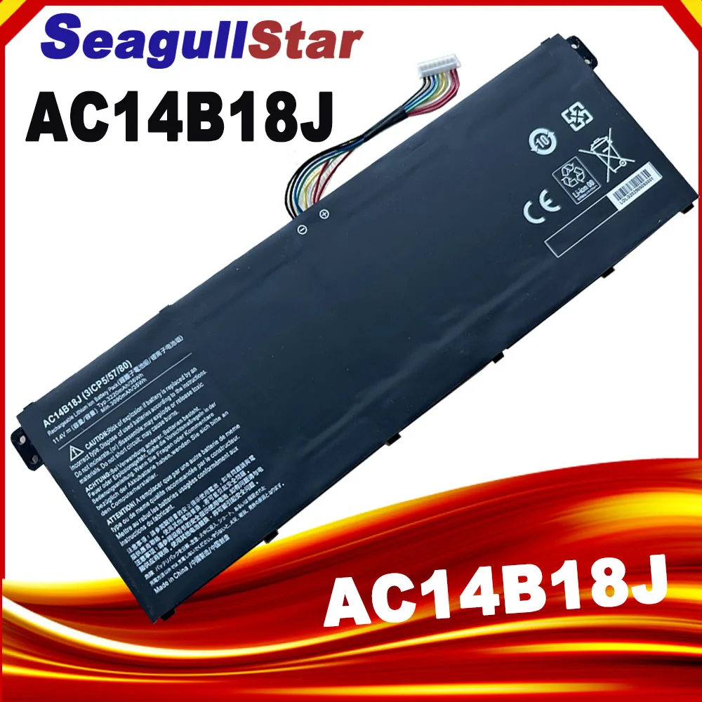 AC14B18J AC14B13J Laptop Battery for Acer Aspire E3-111 E3-112 E3-112M ES1-531 MS2394 B115-MP EX2519 N15Q3 N15W4