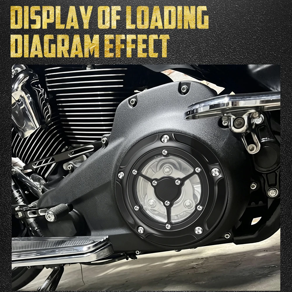 Motorcycle 5 Holes Derby Cover For Harley Softail 114 2019-2026 Low Rider S Breakout Fat Boy Heritage FLSB Clutch Engine Cover