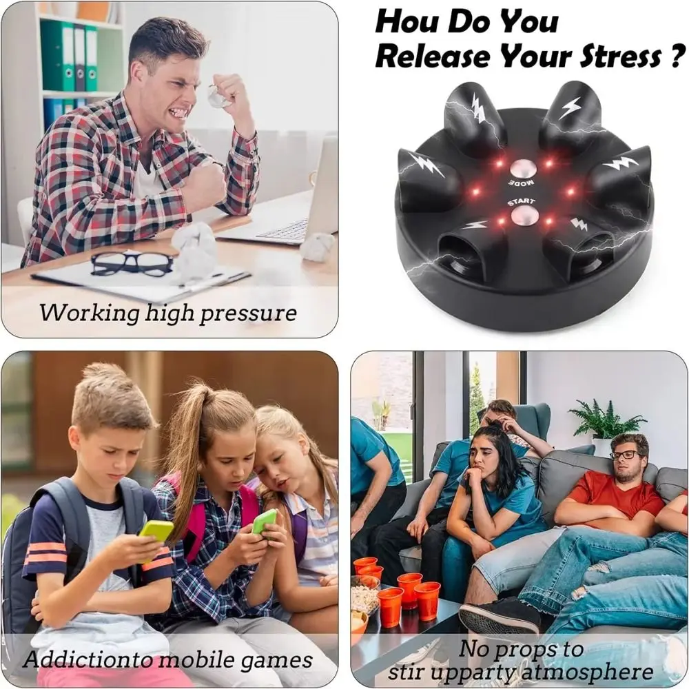 Punizione Scossa elettrica Gioco con le dita Interessante macchina da gioco con le dita divertente Puntelli Roulette chocante elettrica ingannevole