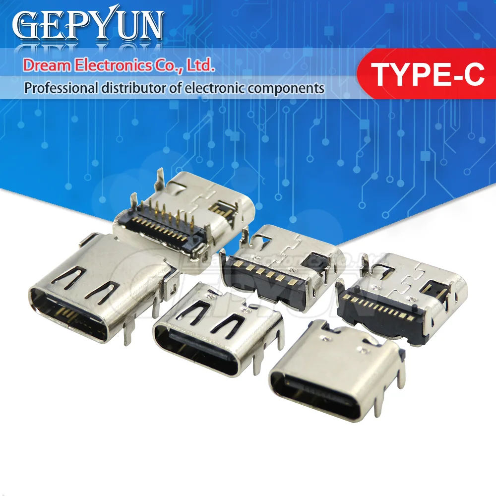 10Pcs Type C 6Pin 1…