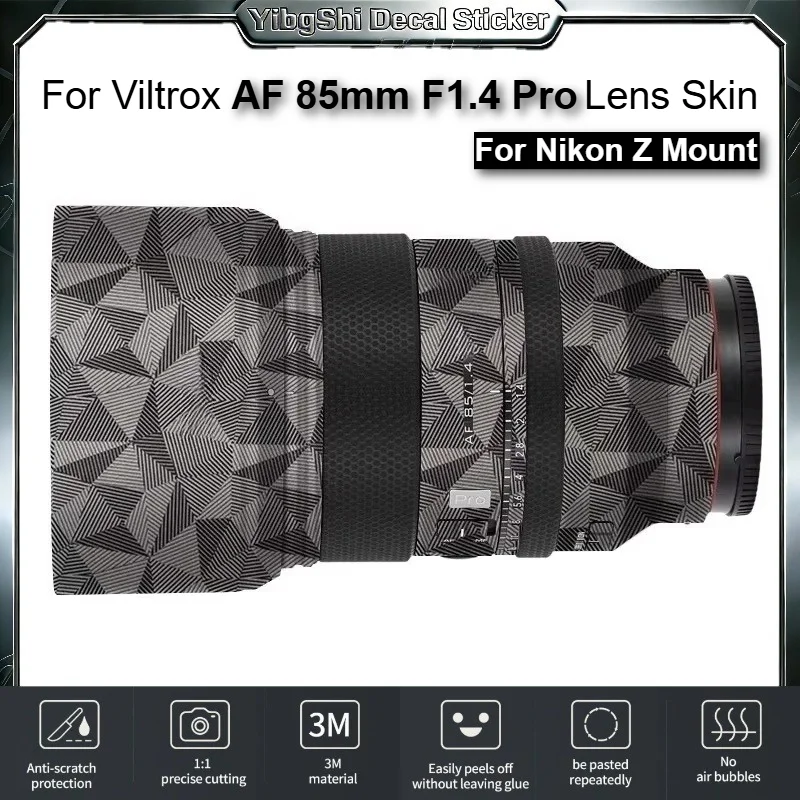 For Viltrox AF 85mm F1.4 Pro Lens Sticker Vinyl Wrap Film Lens Body Protective Decal Skin Protector Coat For Nikon Z Mount