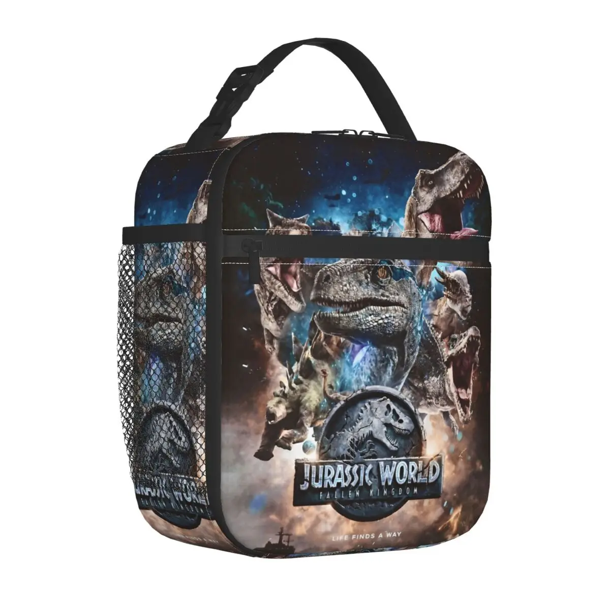 

Jurassic World Dinosaur World Insulated Lunch Bag Cooler Bag Reusable Lunch Container Tote Lunch Box Food Bag School Picnic
